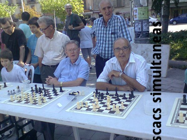 Jaume Ribera Reguant · Partida Escacs Simultànea Festa Major Súria 2012